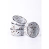 Emaylab Speckles Emaye 4’lü Kase Çerezlik, Kahvaltılık, Reçellik, Zeytinlik, Sunumluk Seti 8cm 200 Ml
