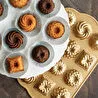 Nordicware Mini Bundt Şekilleri Kalıbı Altın