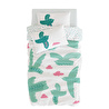 Itsy Bitsy Kids Bird Of Life Çift Taraflı Pamuk Saten Mint Yeşili Bebek Nevresim Seti 100x150cm
