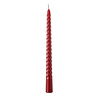 Mudo Home 2li̇ Burgulu Şamdan Mum Bordo 25cm