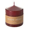 Mudo Home Sütun Mum Bordo 7x7cm