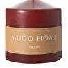 Mudo Home Sütun Mum Bordo 7x7cm