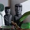 Mudo Home Moai Statue Gri̇ Bi̇blo 12x18x44cm