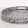 Mylamp Pure Sedef 35 X4cm. Black Sedefli Mozaik Tepsi