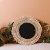 Mylamp Halo Doğal Rattan Ayna 61 Cm