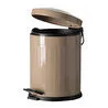 Mudo Home 5lt Pedalli Vintage Çöp Kovasi Bej
