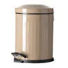 Mudo Home 5lt Pedalli Vintage Çöp Kovasi Bej