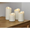 Tchibo Led’li Gerçek Mum, 4lü, Krem Rengi
