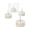 Tchibo Led’li Gerçek Tealight Mum, 4lü, Beyaz