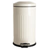 Mudo Home 16lt Pedalli Vintage Çöp Kovasi Krem