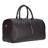 Bloominbag Bloomvoyager Cognac Clay Hakiki Deri Seyahat Çantası – Unisex Hafta Sonu Duffle Seyahat Çantası