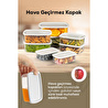 Vienev 8'li Hava Geçirmez Saklama Kabı Seti Gri 2x(250-500-750-1200 Ml)