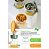 Vienev 3 Adet Mini Zeytin Turşu Peynir Saklama Kabı Kahvaltılık Sunum Kasesi Renkli