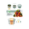 Vienev 3 Adet Mini Zeytin Turşu Peynir Saklama Kabı Kahvaltılık Sunum Kasesi Renkli