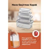 Vienev 16'lı Hava Geçirmez Saklama Kabı Seti Antrasit 4x(250-500-750-1200 Ml)