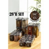 Vienev Serigrafi Etiketli 28li Peggy Kare Erzak Ve Baharat Full Set 8(1,2, 0,55, 0,45) 4x(1,75)