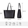 Bloominbag Terra Siyah Hakiki Deri Kadın Omuz Çantası – Noir Black Terra Structured Leather Tote