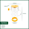 Bambum Gepetto - Bambu Kapaklı Yağdanlık 800ml