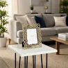 Cornella Pillar Antik Gold Siyah Metal Çerçeve Büyük En:33cm X Boy:39 Cm