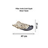 Cornella Pillar Antik Gold Siyah Metal Tabak En:27 Cm X Boy:47 Cm