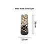Cornella Pillar Antik Gold Siyah Metal Vazo Ağız:11 Cm X Boy:25 Cm