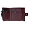 Bloominbag Liora Colorband Deri Kadın Cüzdan – Siyah & Bordeaux