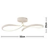 Apliqa Vetto Beyaz 38 Watt Plafonyer 3 Renkli Ledli Modern Mutfak Banyo Led Salon Sarkıt Avize