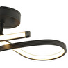 Apliqa Vetto Siyah 38 Watt Plafonyer 3 Renkli Ledli Modern Mutfak Banyo Led Salon Sarkıt Avize
