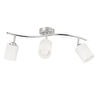Apliqa Riley 3lü Krom Spot Bardak Camlı Modern Koridor Mutfak Salon Plafonyer Avize