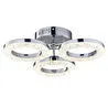 Apliqa Oylum 3'lü Krom 24 Watt Kristalli Koridor Salon Led Plafonyer Avize