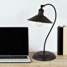 Apliqa İklim Siyah Retro Tasarım Modern Çalışma Masası Lambası