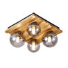 Apliqa Meggy 4'lü Ahşap Plafonyer Avize