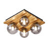 Apliqa Meggy 4'lü Ahşap Plafonyer Avize