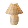 Apliqa Sollın Rattan Hasır Abajur Masa Lambası
