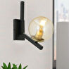 Apliqa Mikel Siyah Eskitme Duvar Lambası Yatak Odası-yatak Başı-banyo İçin Modern Aplik