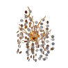 Apliqa Masal Gold Kristal Taşlı Modern, Oturma Odası,duvar Lambası Salon Aplik