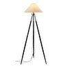 Apliqa Cosby Siyah-krom Kaplamalı Tripod Metal 3 Ayaklı Lambader