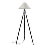 Apliqa Cosby Siyah-krom Kaplamalı Tripod Metal 3 Ayaklı Lambader
