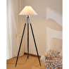 Apliqa Cosby Siyah-krom Kaplamalı Tripod Metal 3 Ayaklı Lambader