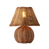 Apliqa Gırona Rattan Hasır Abajur Masa Lambası