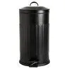 Mudo Home 16lt Pedalli Vintage Çöp Kovasi Si̇yah
