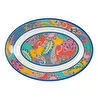 Lucky Art Paiselle Melamin 2li Oval Sunum Tabaği 41 Cm