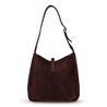 Bloominbag Ravello Cimbrone Chestnut Brown Suede Shoulder Bag / Deri Omuz Çantası
