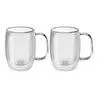 Zwilling Çift Camlı Kulplu 2'li Espresso Bardak Seti- 134 Ml