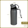 Bernardo Viva Termos Matara Gri 600ml