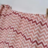 Itsy Bitsy Kids Big Flower Pink Zigzag , Müslin Bebek Örtüsü , 70x70 Cm