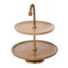 Mudo Home Wooden Dekorati̇f Kek Standi 40 Cm
