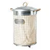 Mudo Home River Kapakli Metal Çamaşir Sepeti̇ 37x57