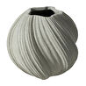Mudo Home Spiral Vazo Bej 34x32cm