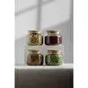 Rakle Basic Bambu Kapaklı 4'lü Cam Kavanoz Seti 350 Cc